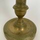 PAIR OF CANDLE HOLDERS PERIOD RESTORATION 19TH BRONZE GILDED CISELE GUILLAUCHE