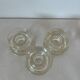 Lot de 3 bougeoirs en verre