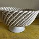 Mid-century woven ceramic basket / empty pocket, diameter 19 cm