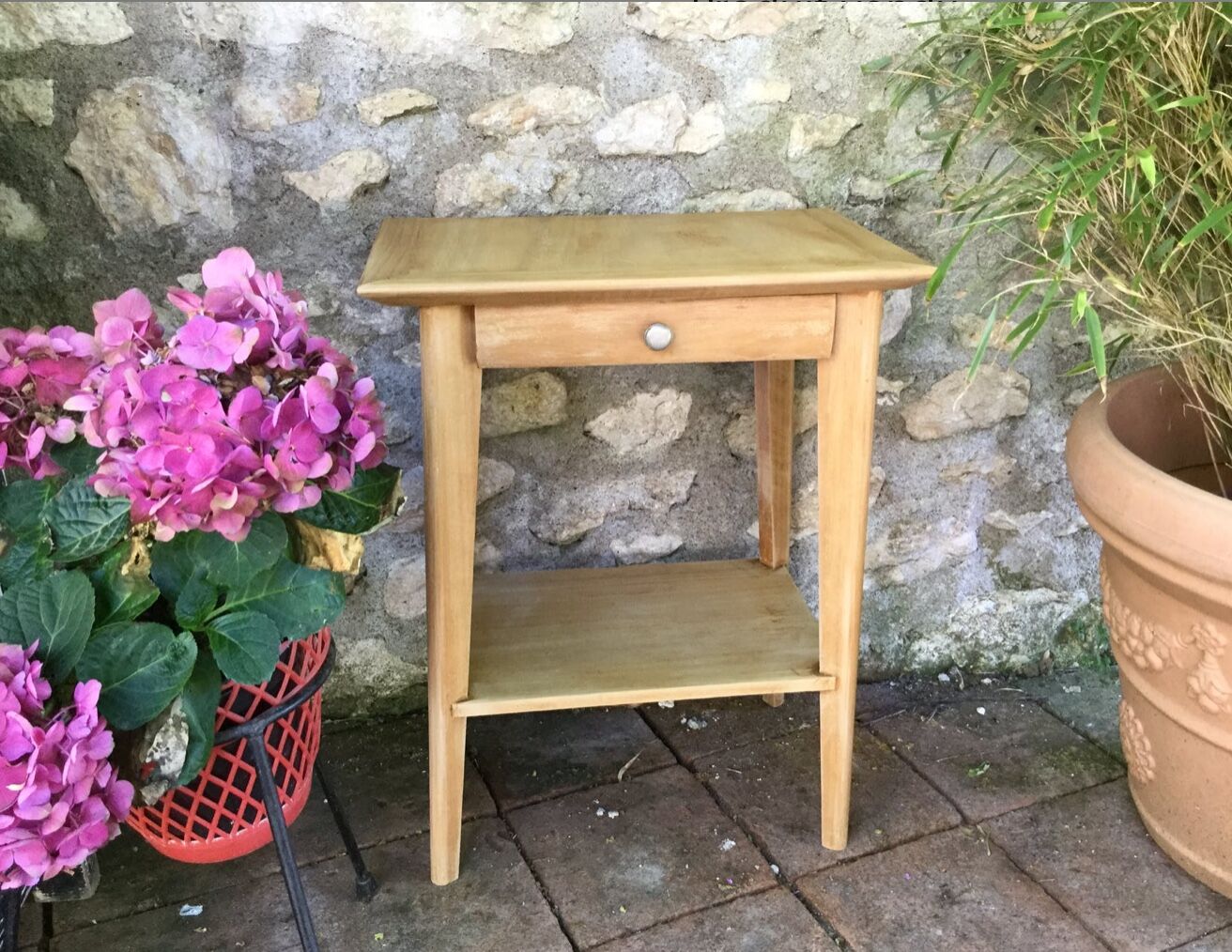 Pair of bedside vintage Scandinavian of the 1960s