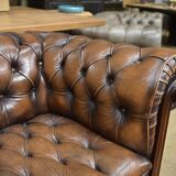 Chesterfield leather sofa