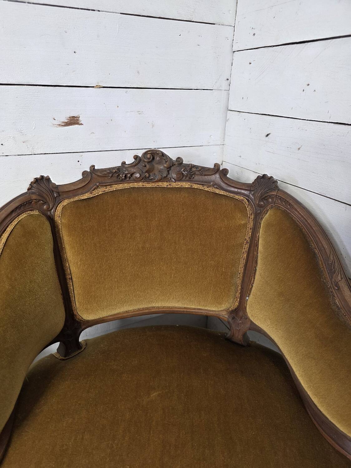 Paire de fauteuils marquise style Louis XV