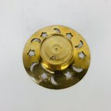 Vintage gold brass candle holder