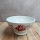 Old ironstone bowl from Digoin – Pink floral decoration – Vintage