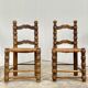 Four stuffed Breton chairs from the 20s and 30s