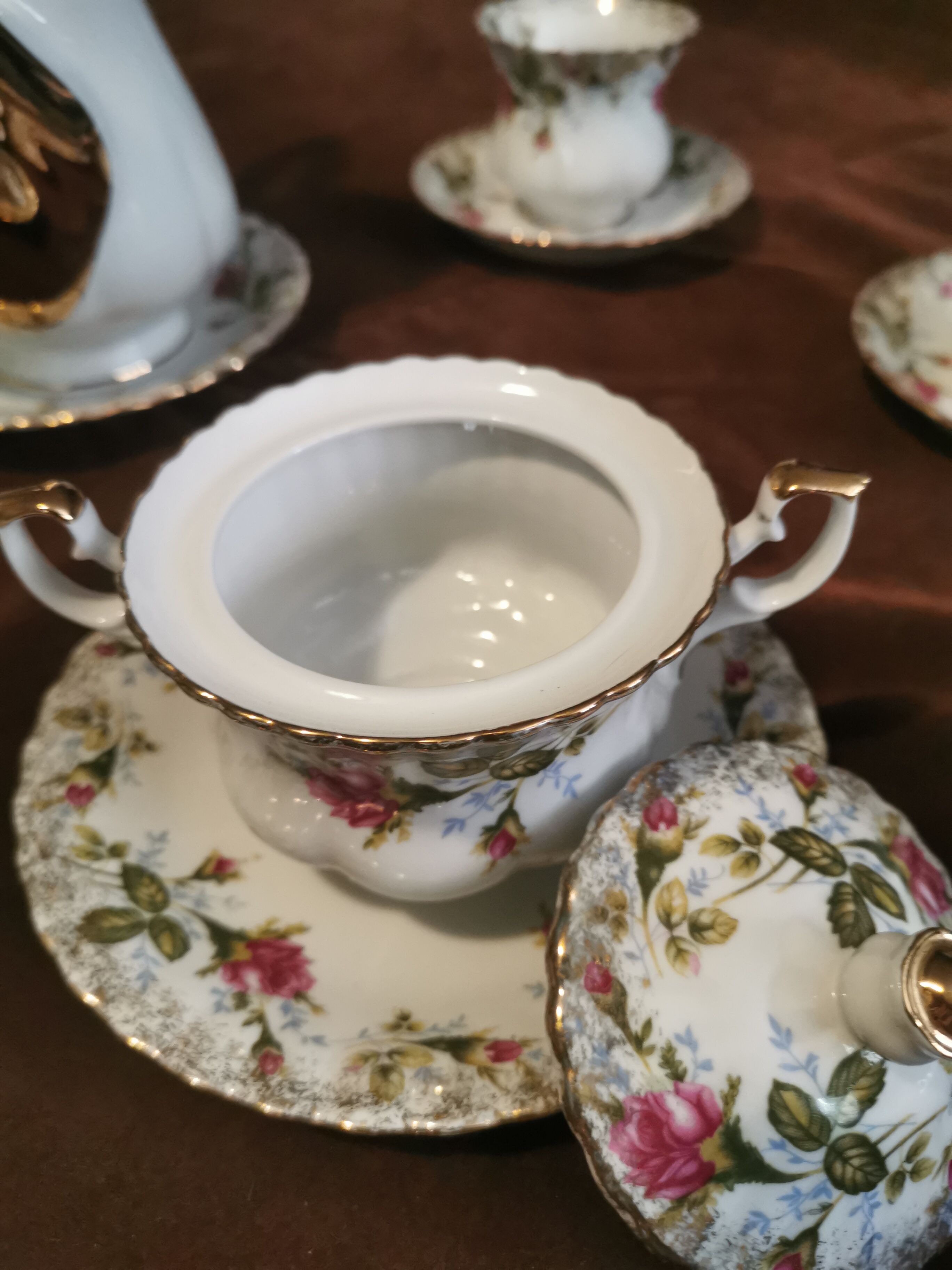 Vintage tea set in chodziez porcelain
