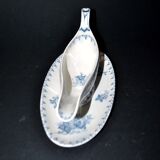 Sarreguemines Utschneider sauceboat Flore in blue floral earthenware