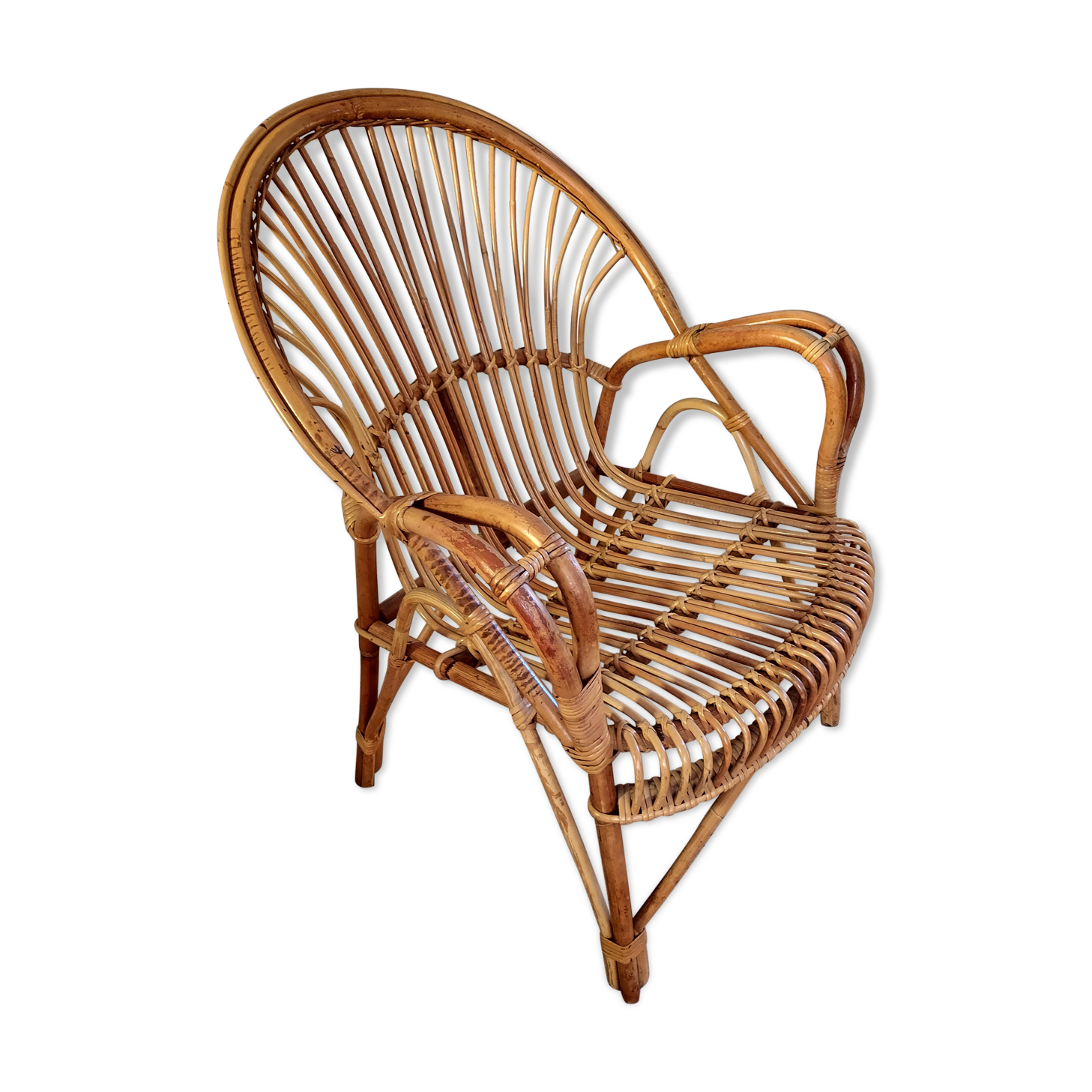 Rattan armchair