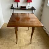 Extendable dining table with curved legs, France 1950