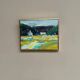 Original Swedish Oil on Canvas – “Houses” by T. Örn 1970 – Vintage & Framed