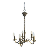 Lustre classique doré à 5 bras de lumière D:40cm