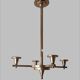 Chandelier Art Deco geometric shape, vintage c 1935
