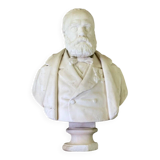 Buste en marbre de Carrare signé et daté Argenti Giosue 1886