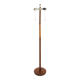 Scandinavian teak and leather floor lamp, Sweden, 1960