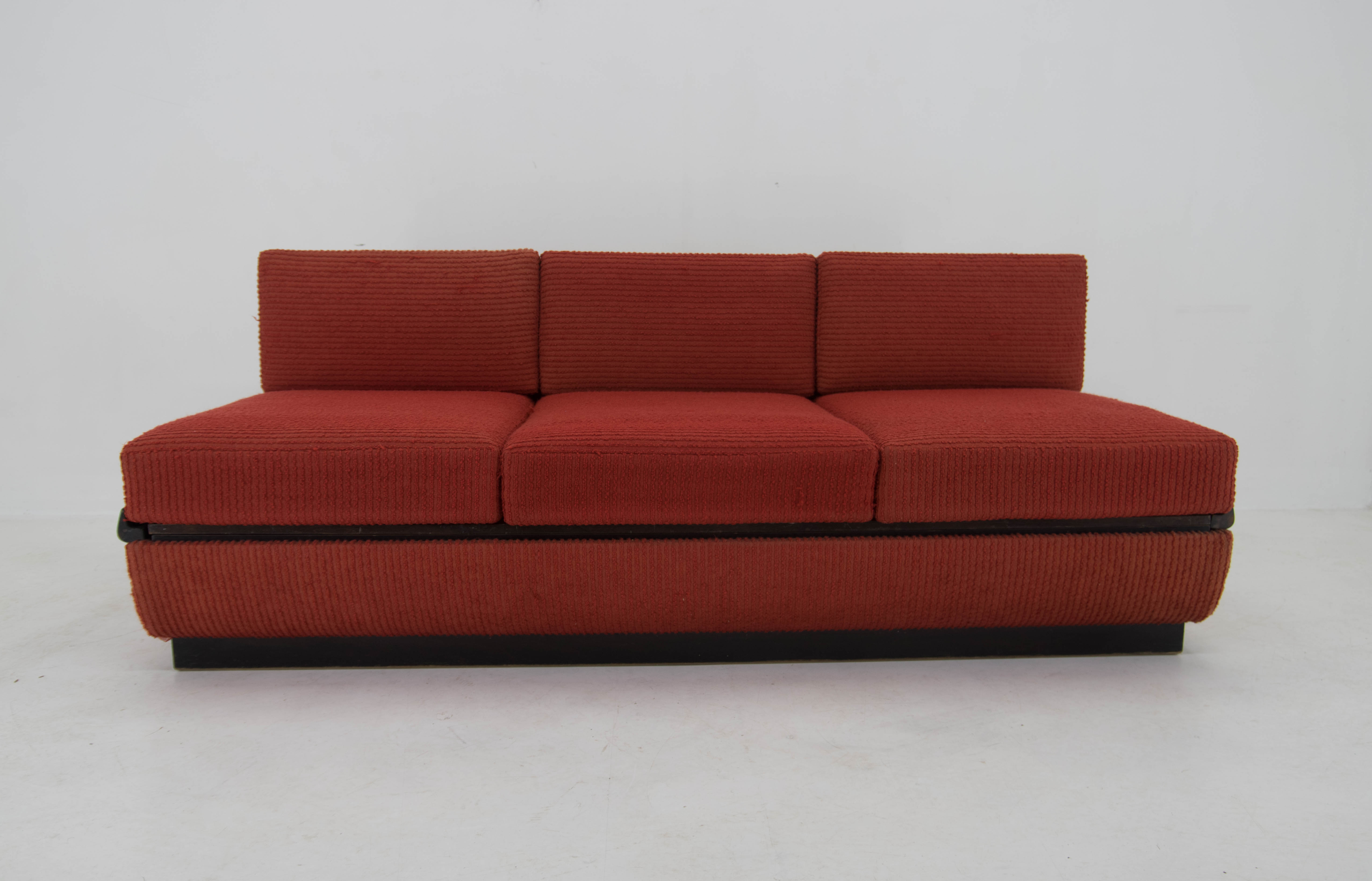 1950s Jindřich Halabala Sofa or Bed for UP Závody, Czechoslovakia
