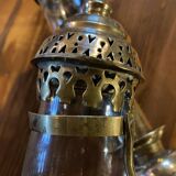 Pair of brass railway wall sconces, DLC Wagon Lit lamps