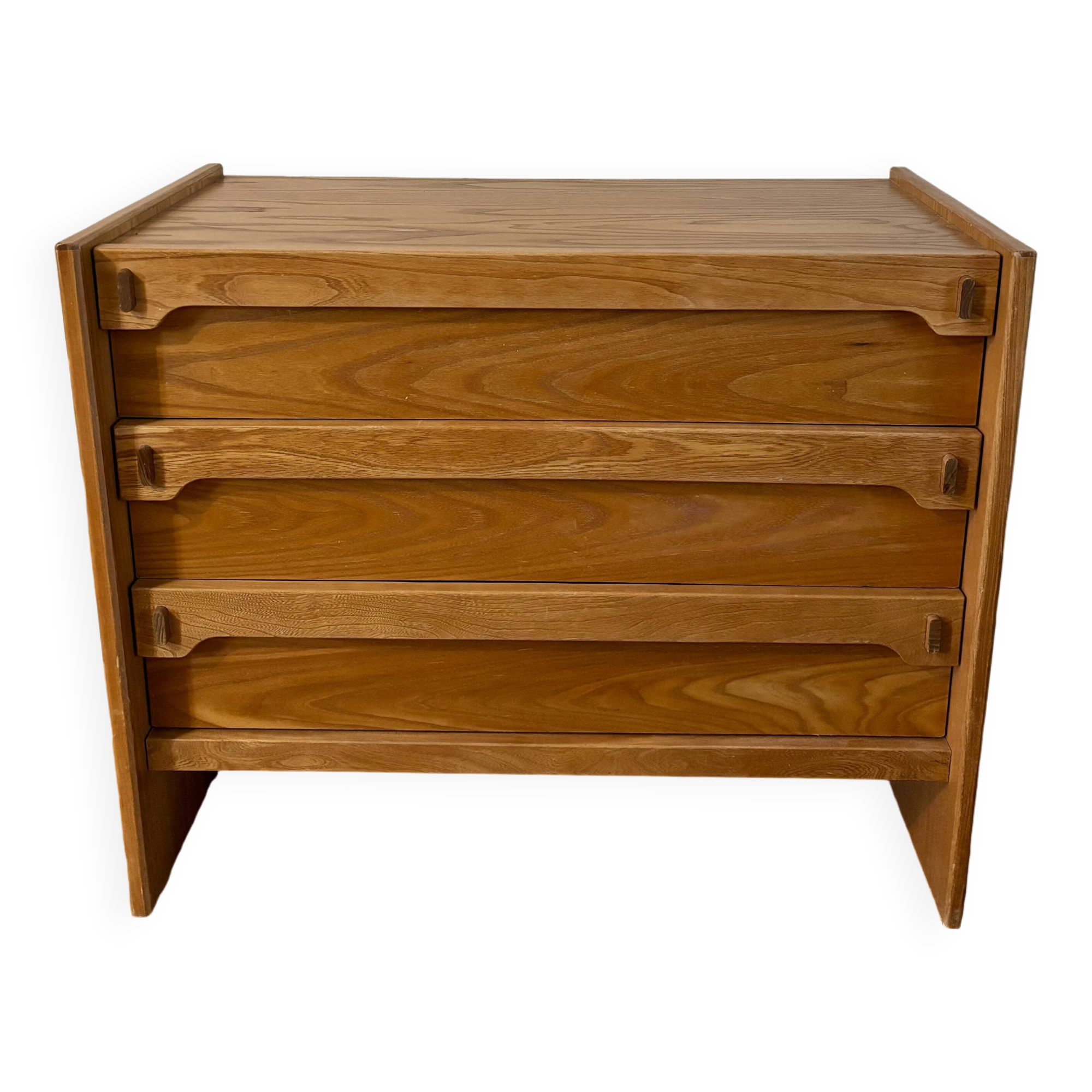 Vintage wooden chest of drawers 1970