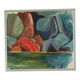 Original Swedish abstract oil painting on canvas "Abstract Rocks"