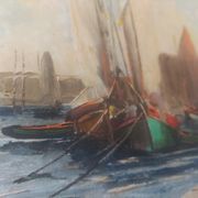 Tableau marine vers 1940 par Claude Marcy
