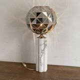 Space Age Kinetic Lamp. 1970. Chrome and marble.