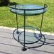 Vintage round service 70 glass trays