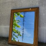 Gilded mirror, trumeau