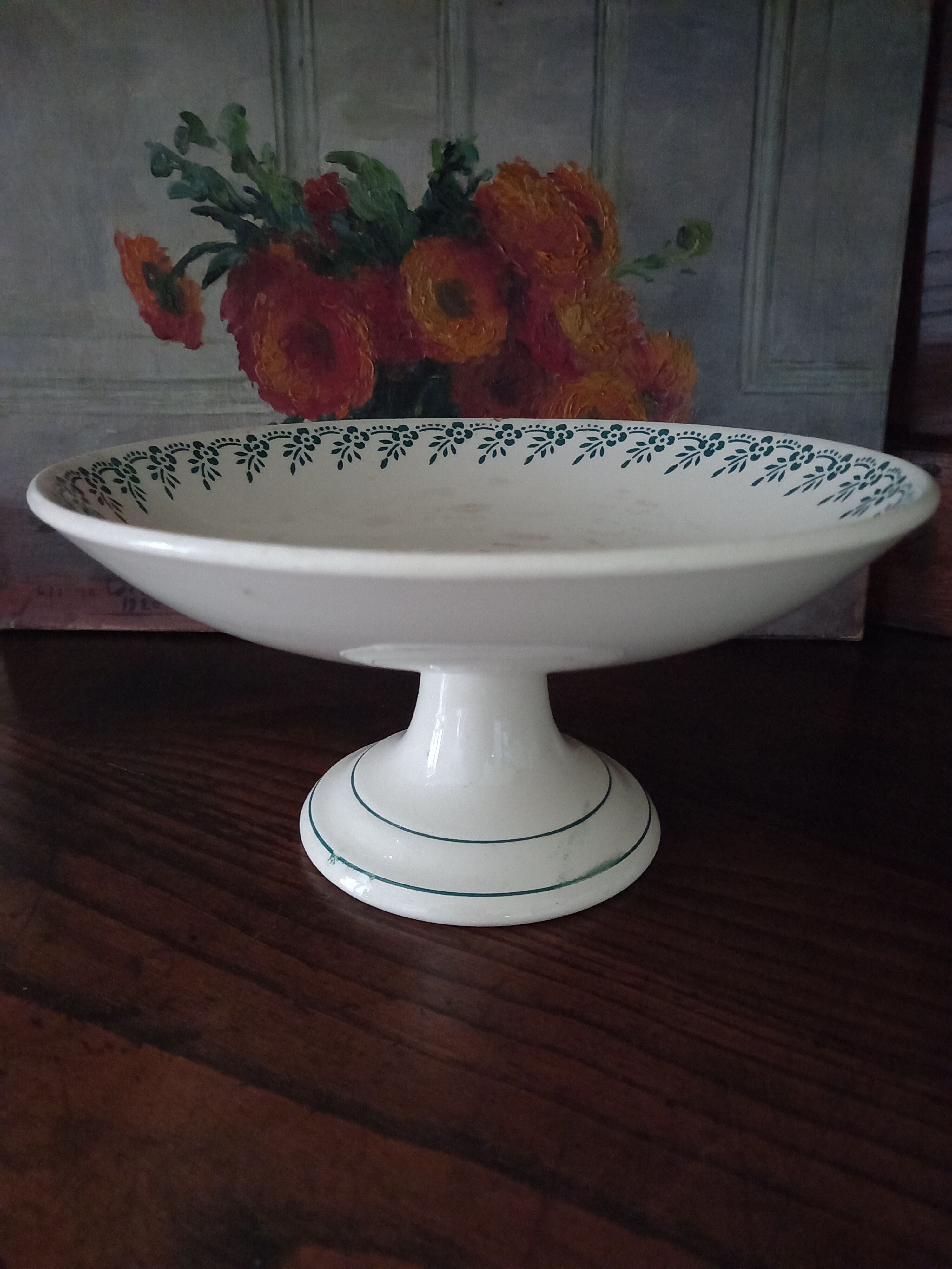 Compotier Terre de Fer "1212" H. Boulenger Choisy-le-Roi