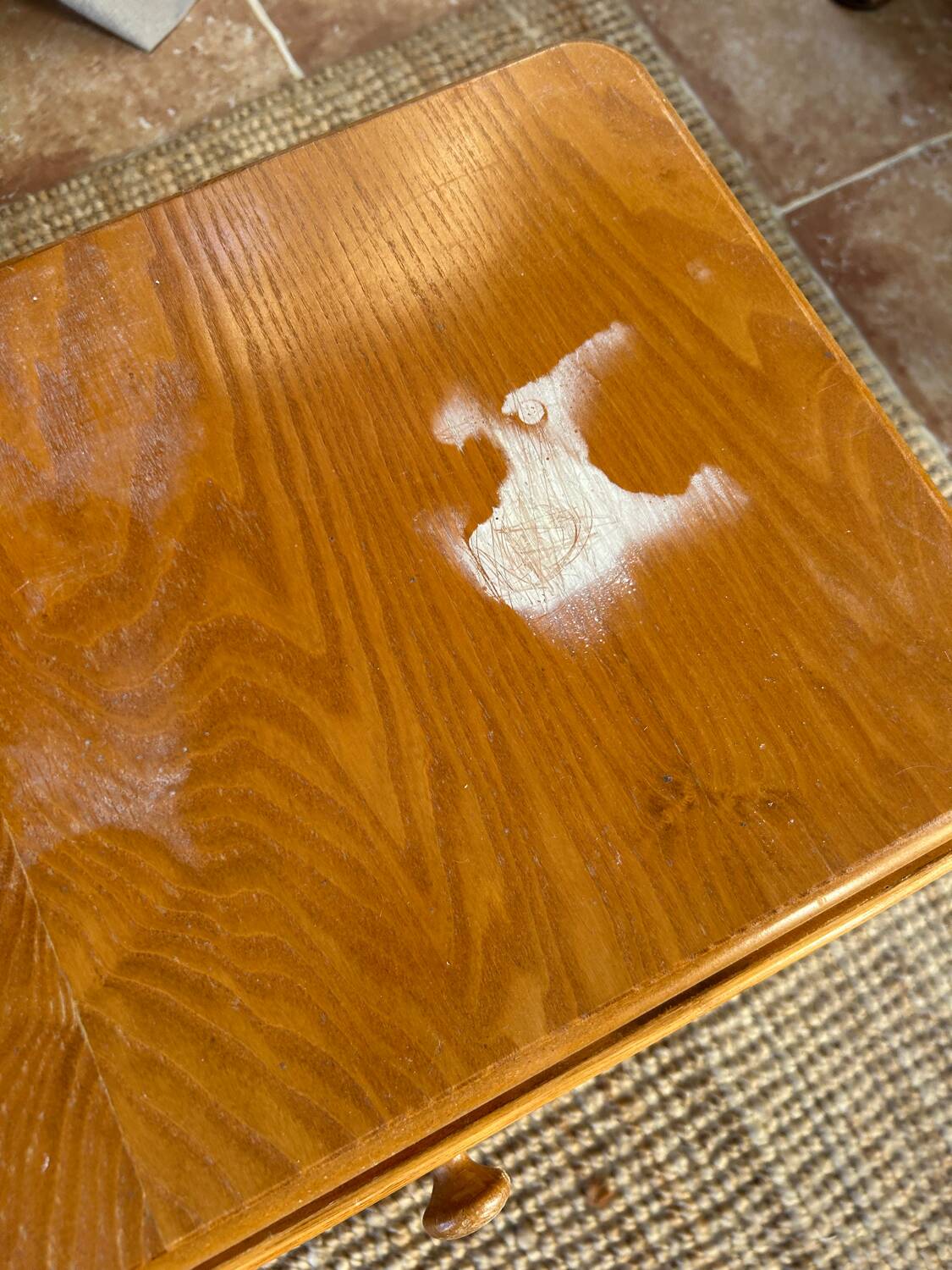 Pair of rattan bedside tables