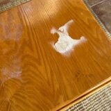 Pair of rattan bedside tables