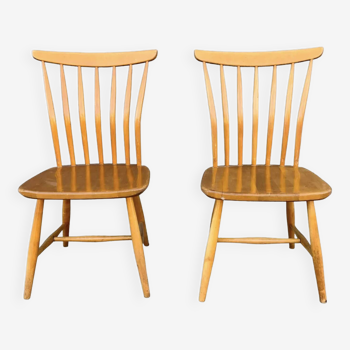 Pair of Åkerblom Sweden chairs by Gunnar Eklöf 1950
