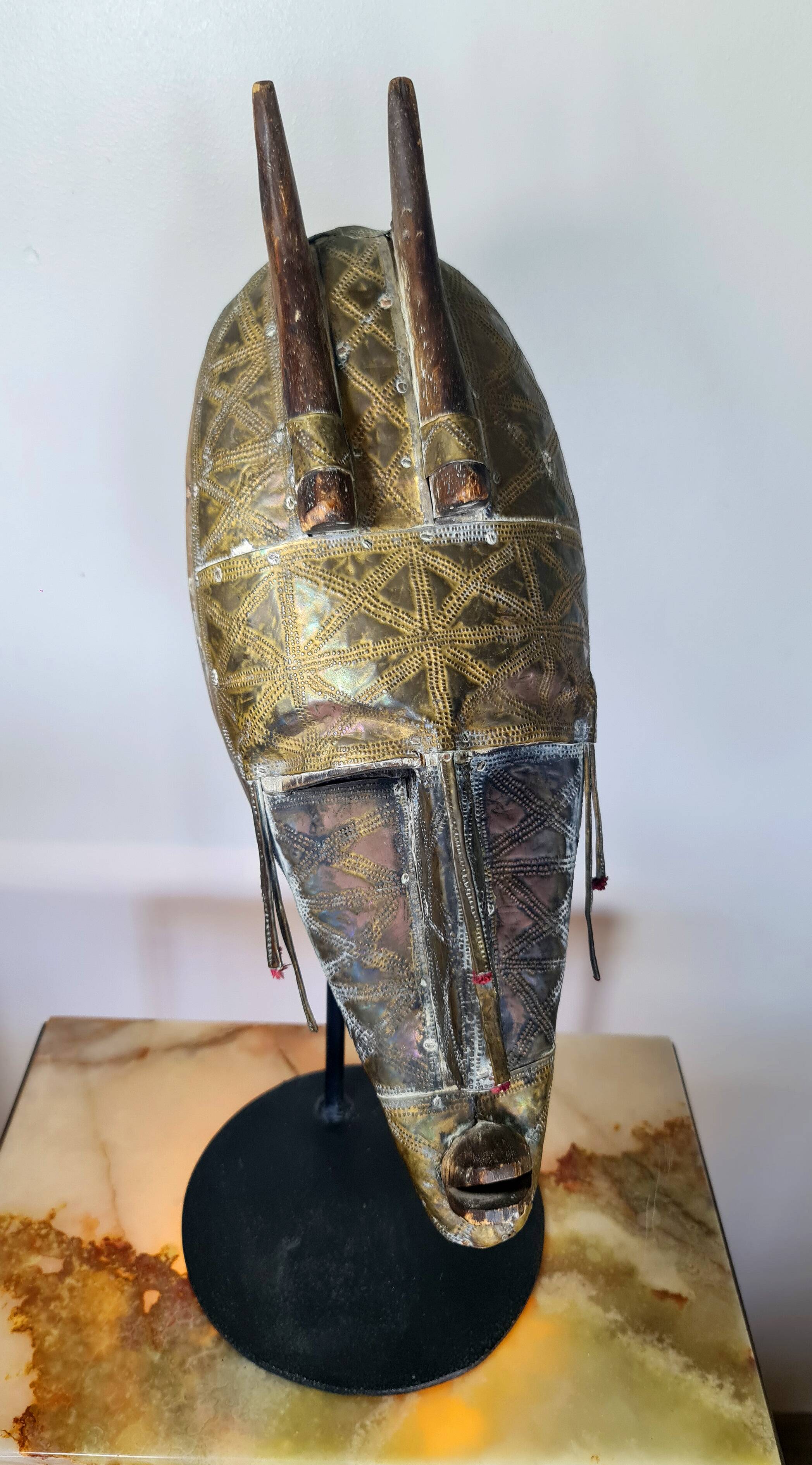 African bambara mask (mali), sold without base