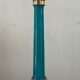 Vintage column lamp base in opaline and brass