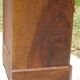 Louis Philippe bedside table in walnut and walnut burl.