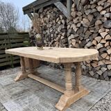 Solid oak monastery table