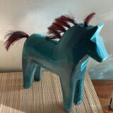 Wooden horse Ikea Dala vintage