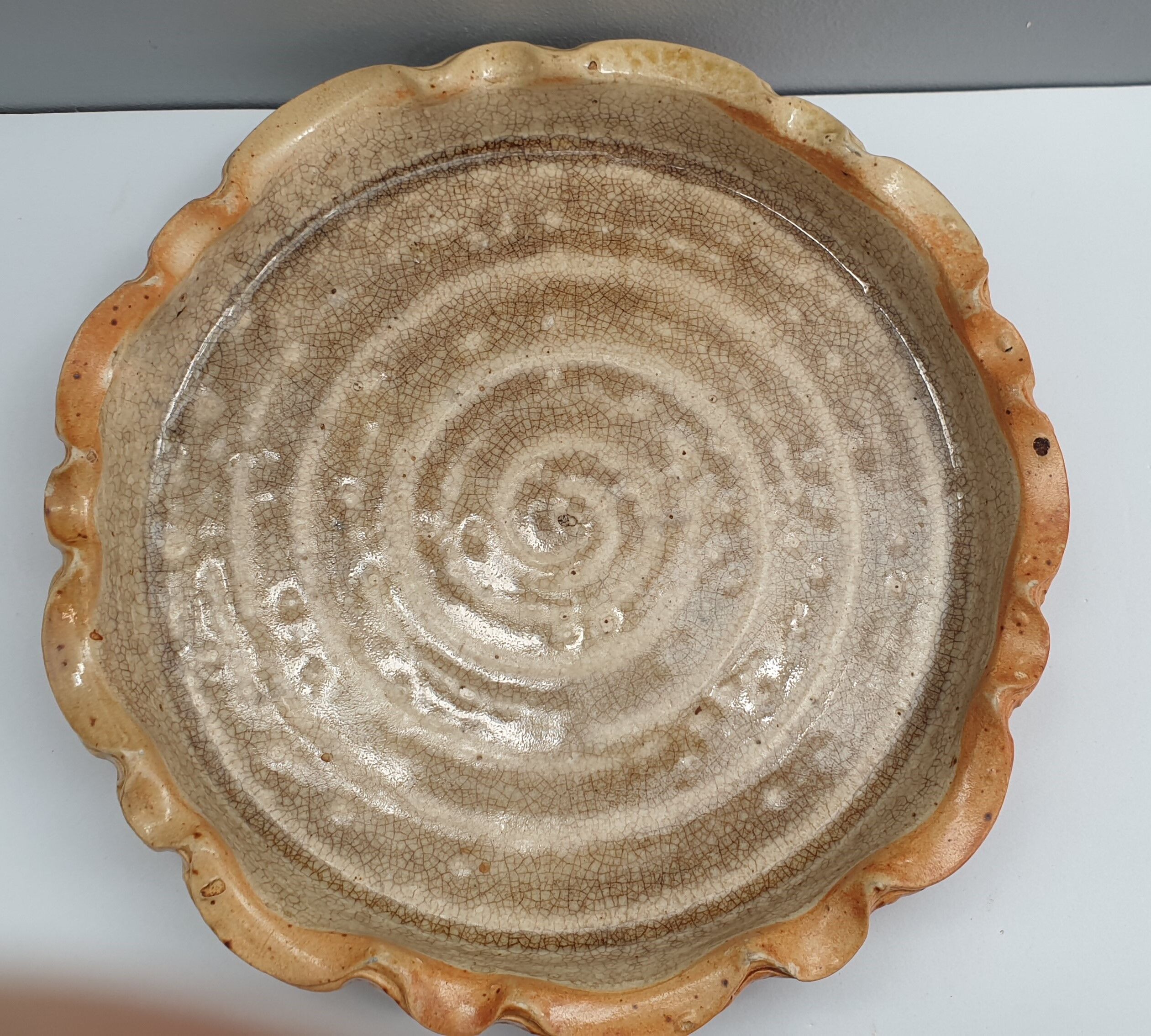 La Borne stoneware pie mould by Bottani Dechaud