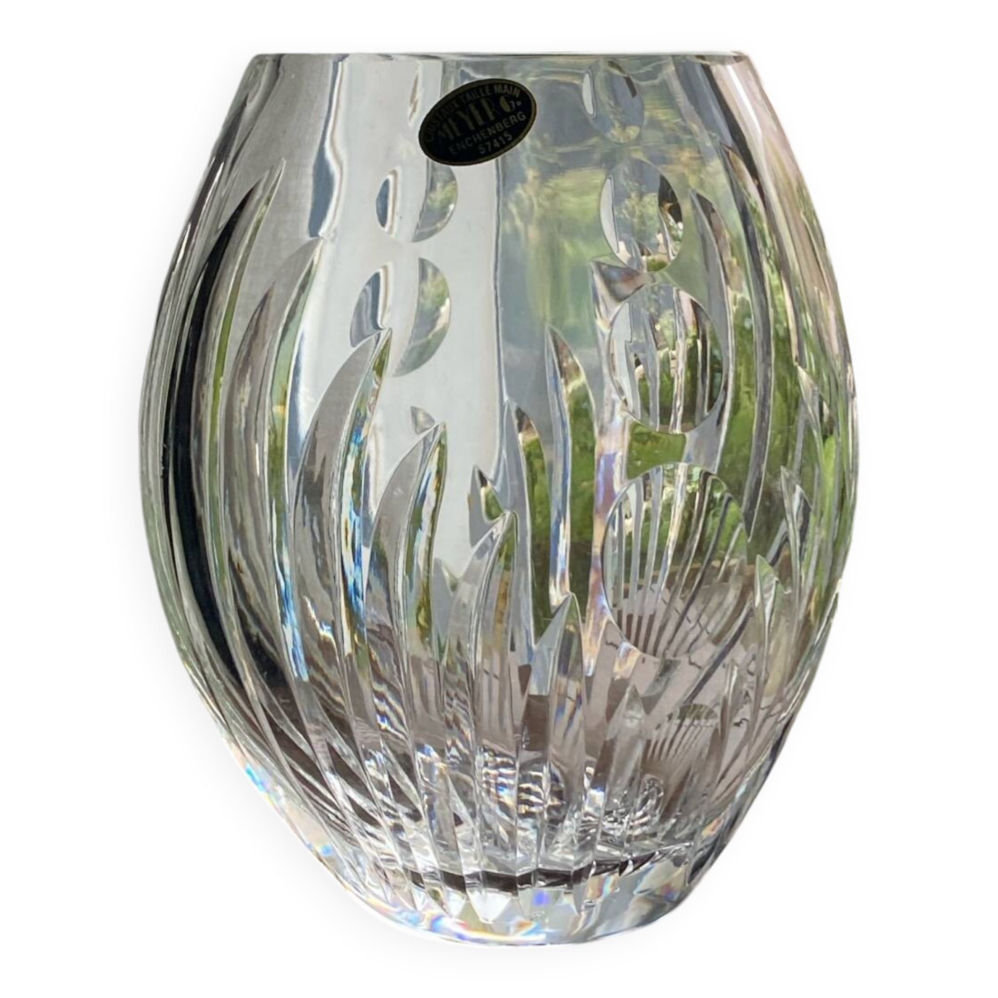Vintage crystal vase