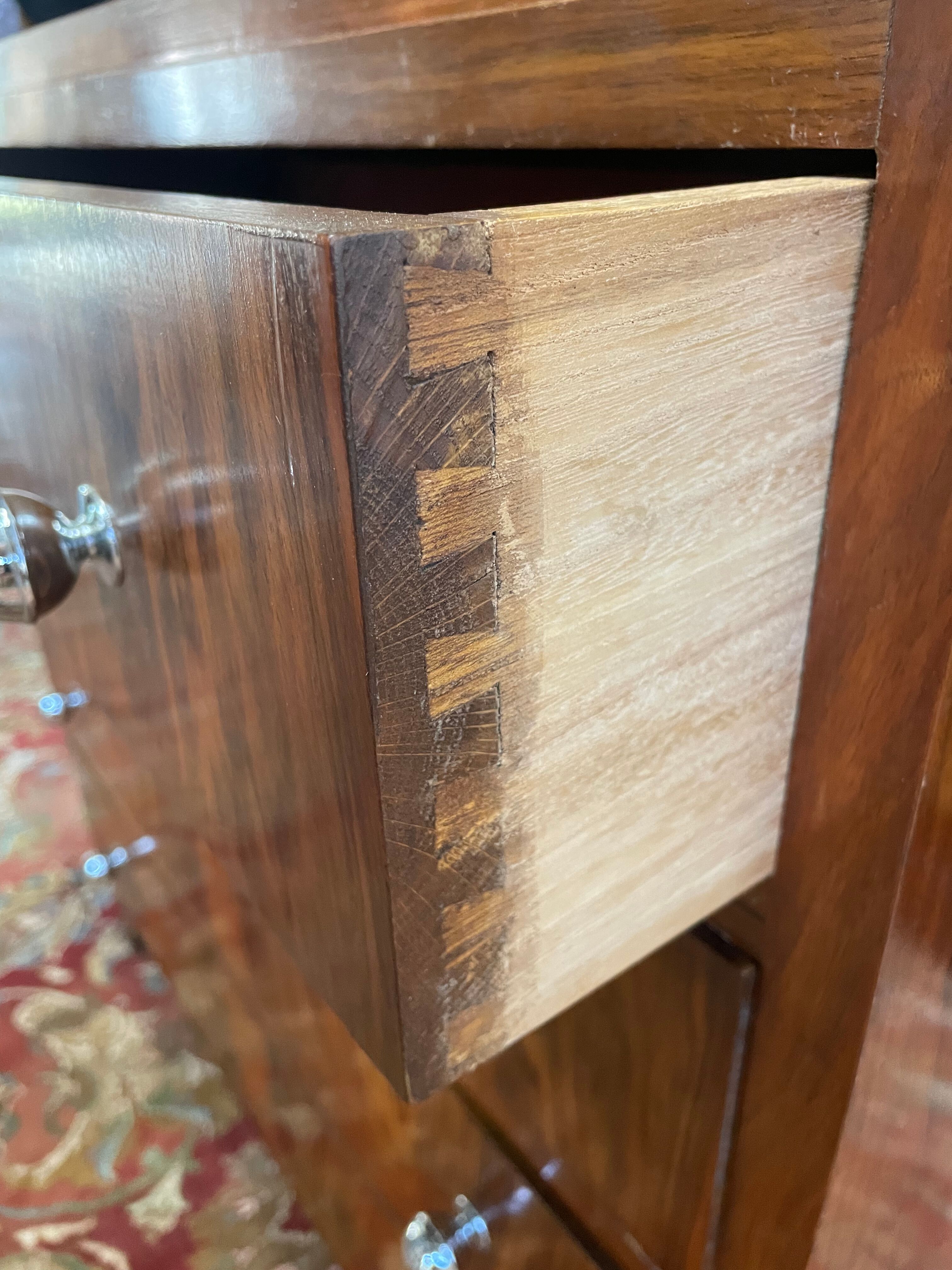 Art Deco walnut chest of drawers