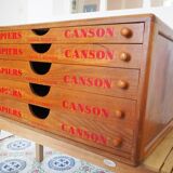 Canson vintage paper storage cabinet