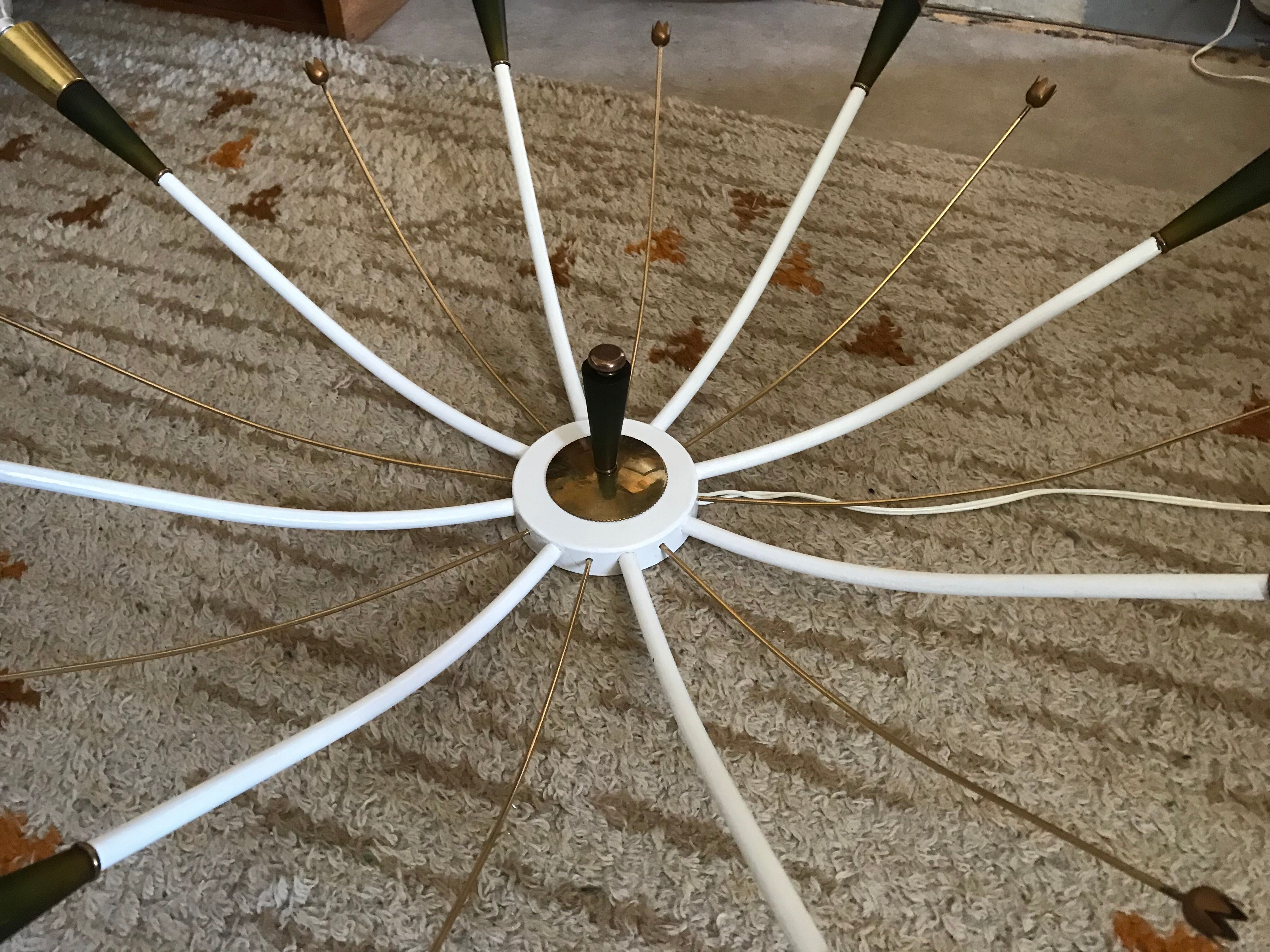 Ceiling lamp Lunel eight arms years 50/60