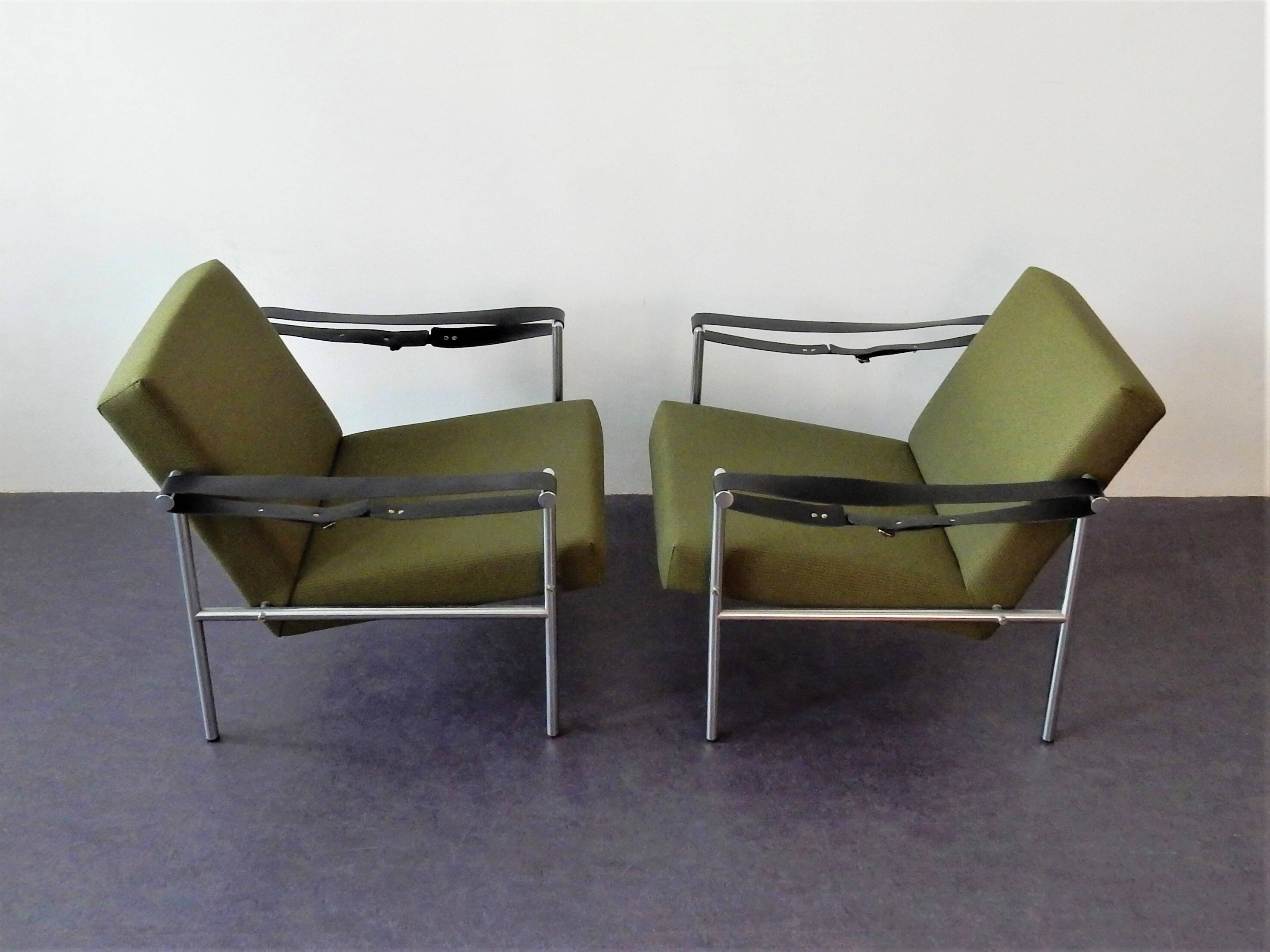 Set of 2 sz38/sz08 easy chairs by Martin Visser for 't Spectrum, 1960's