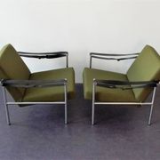 Set of 2 sz38/sz08 easy chairs by Martin Visser for 't Spectrum, 1960's