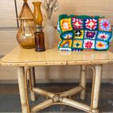 Bamboo rattan table