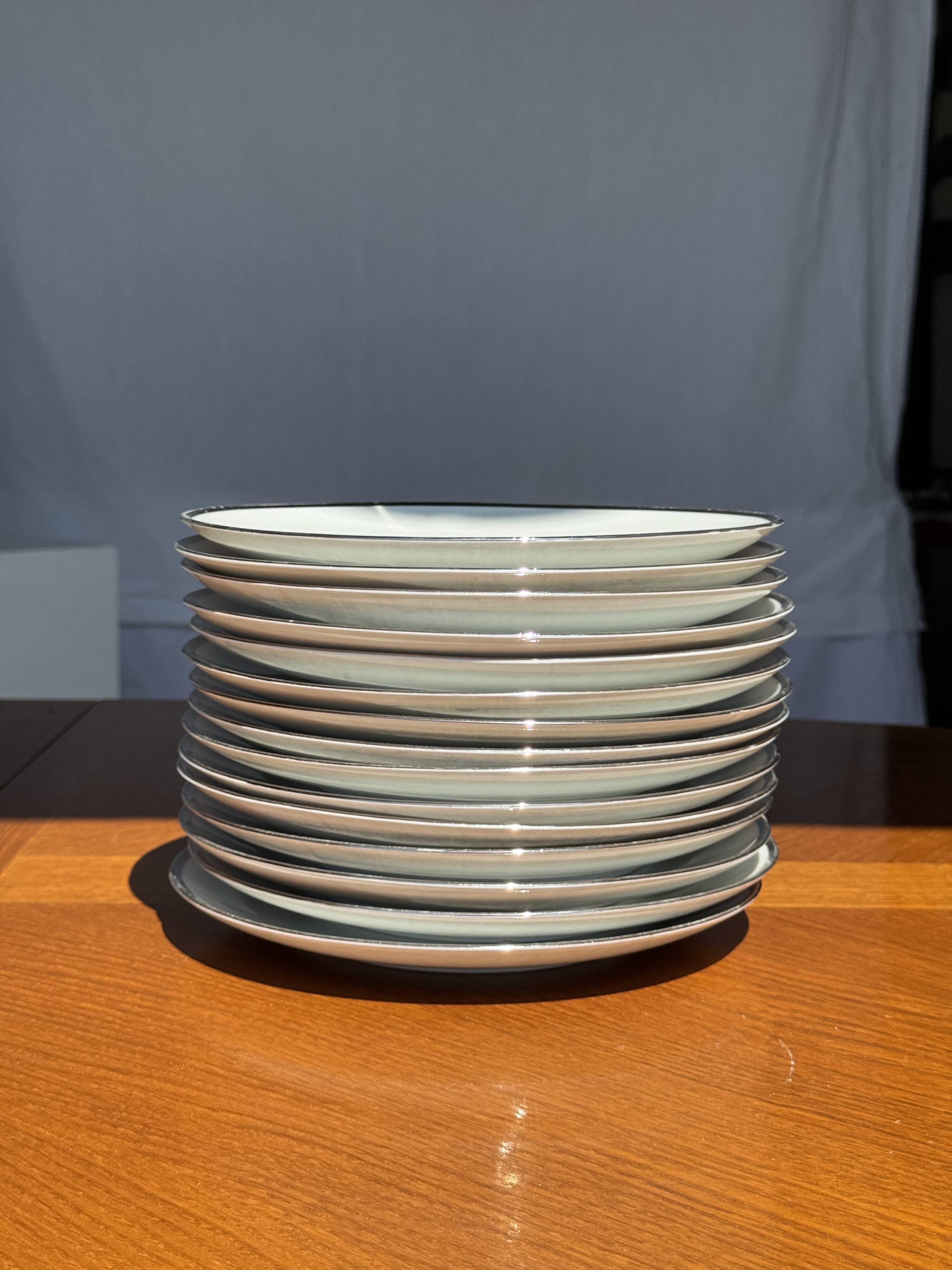 German porcelain service Winterling Marktleuthen Bavaria white