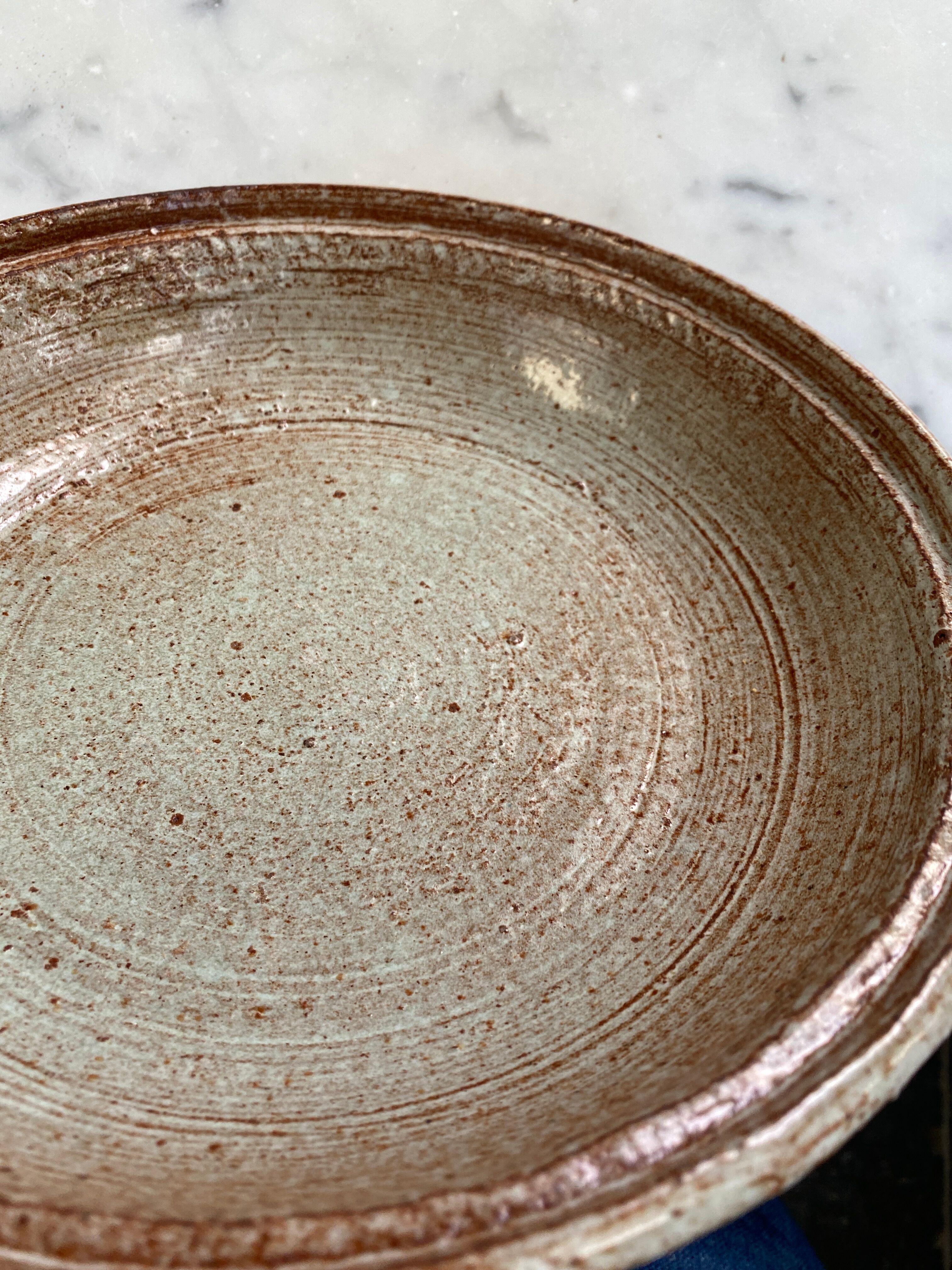 Red sandstone dish