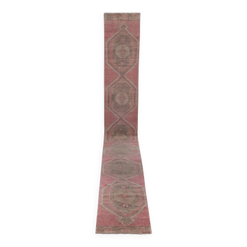 Tapis de couloir turc vintage