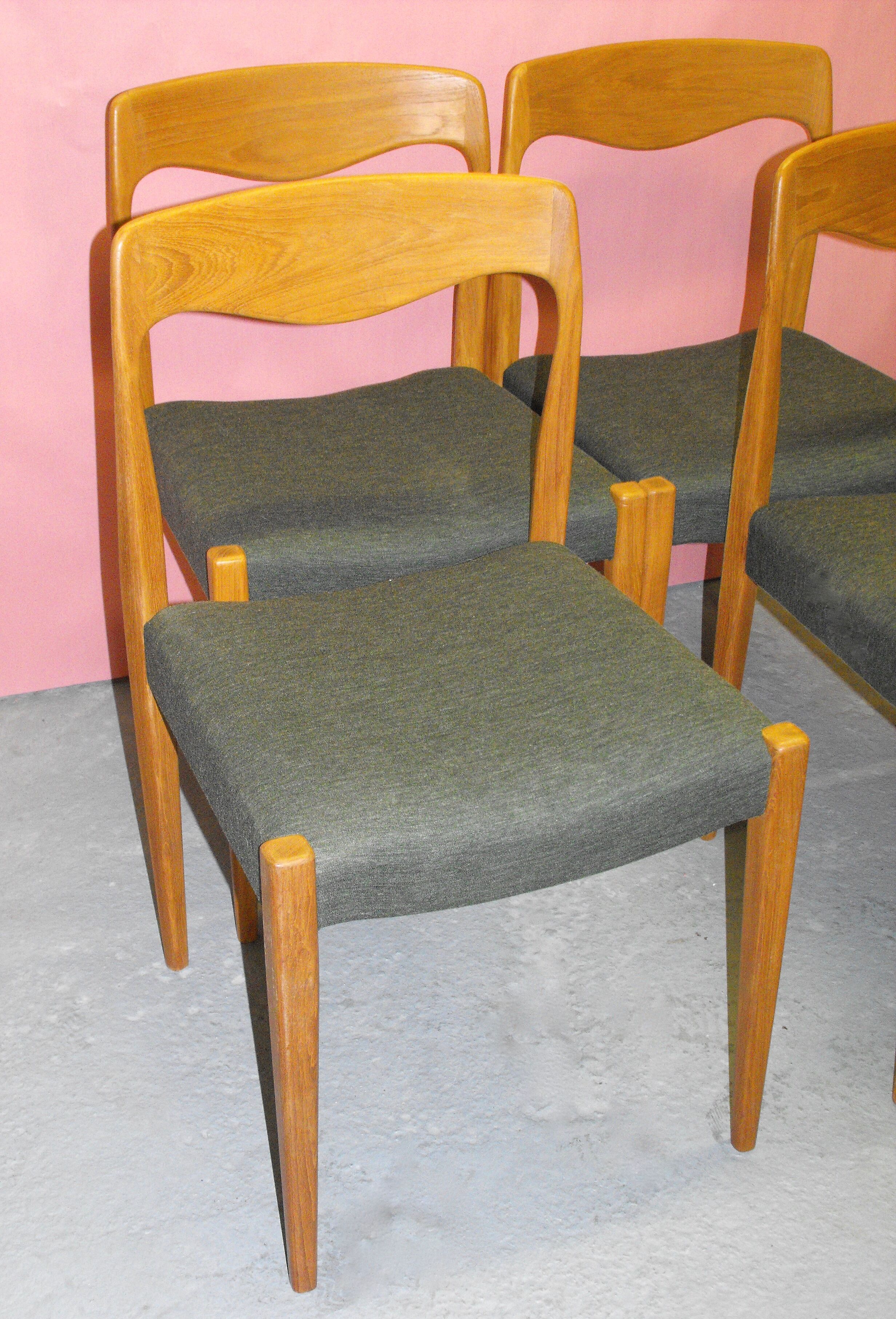 4 scandinavian chairs from the 60s