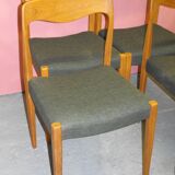 4 scandinavian chairs from the 60s