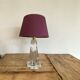 Moulded glass lamp, fabric cable 2 m