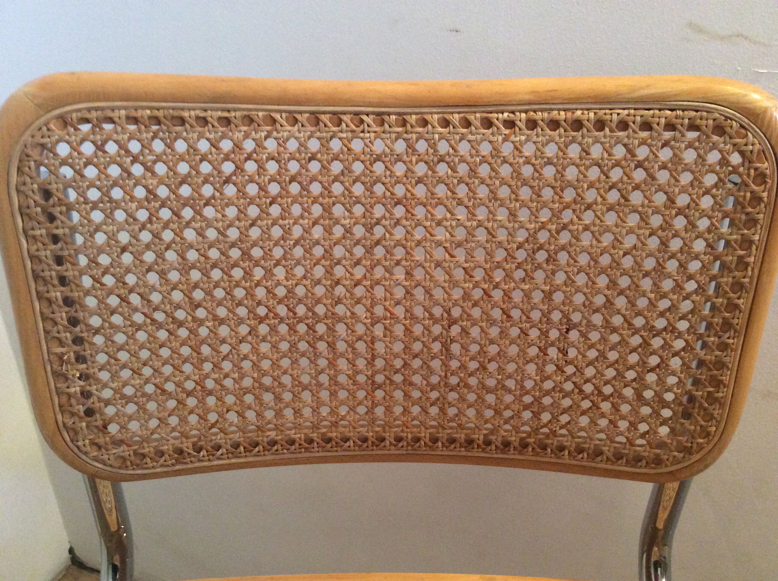 Pair of chairs Marcel Breuer Cesca B32